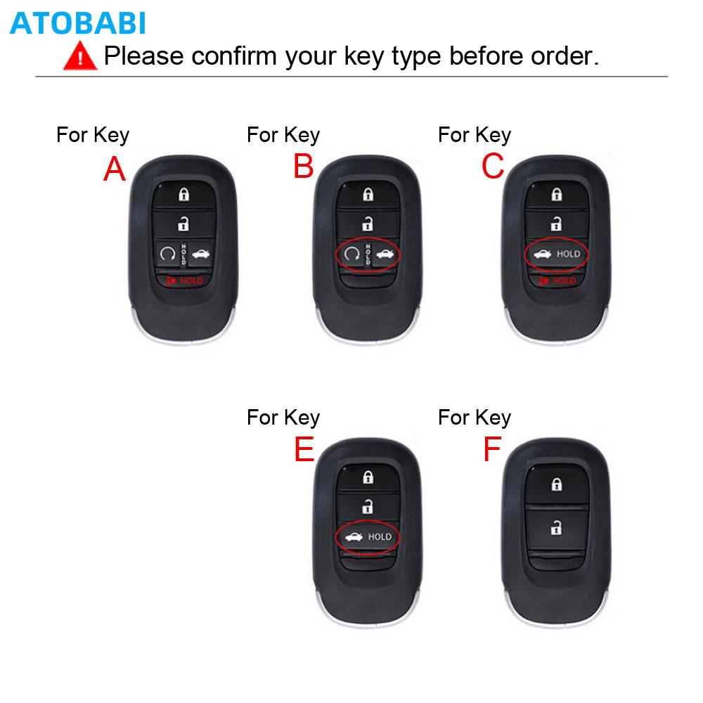 Leather Car Key Cover Bag For Honda Cr-V Crv Civic Accord Pilot Hr-V Pilot Sport Remote Fobs Shell Case Accessory