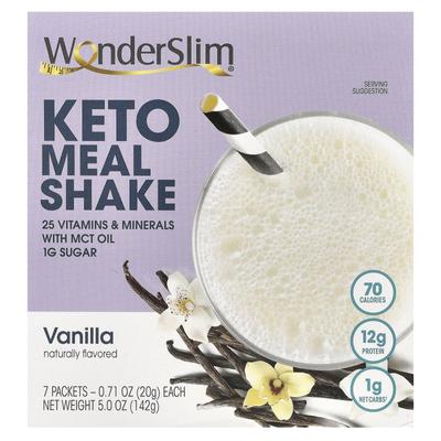 Keto Meal Shake, Vanilla, 7 Packs, 0.71 Oz (20 G) Each