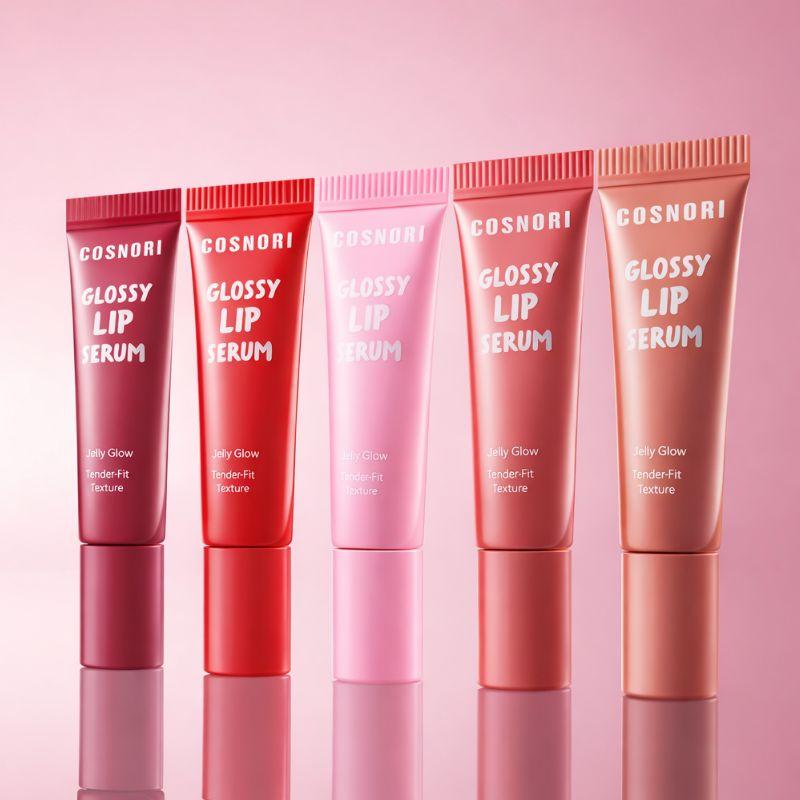 COSNORI Glossy Lip Serum 10ml Hydrating Plumping Lip Gloss Serum Korean Glass Shine Lip Tint