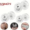 10 párů Průhledné zapínání Šicí příslušenství Neviditelné akrylové patentky Kulaté DIY Lisovací knoflíky