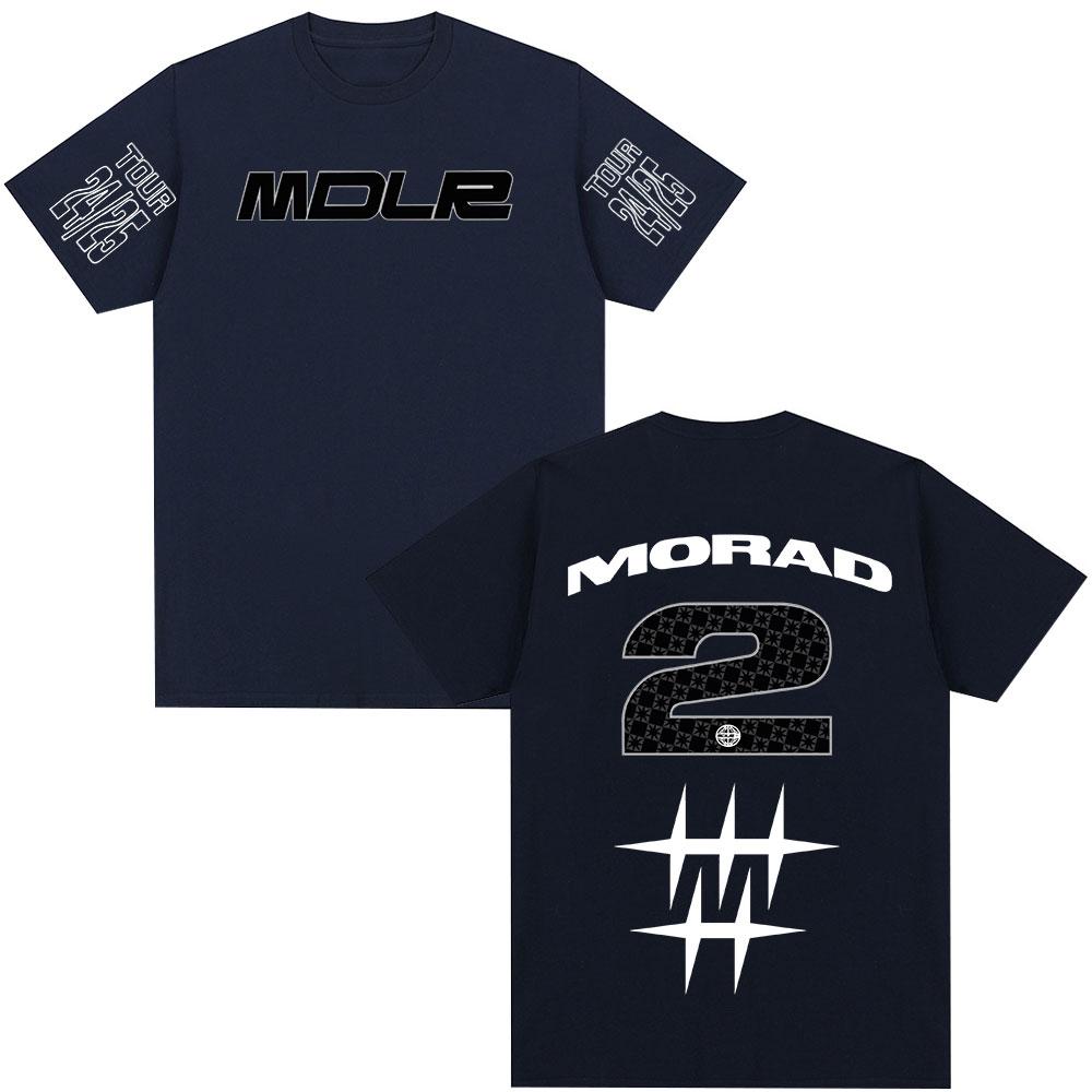 Rapper Morad MDLR Tour 2025 T-shirt Men Women Clothing Fashion Hip Hop T-shirt Cotton Casual Oversized Short Sleeve T-shirts Top