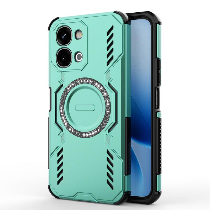 Rugged Hollow Heat Dissipation Armor Phone Case for VIVO Y05  Y21 5G Y11D Y31 V70FE V70 Elite X300 FE Magnetic Shockproof Cover
