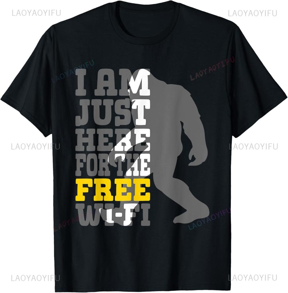 Funny Sarcasm Quote Mens Free WiFi Tshirt Math Equation Novelty Tee Men Clothing Printed Streetwear Graphic T Shirts