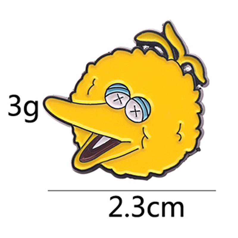 Spilla smaltata carina e colorata di Sesame Street, Elmo, Mostro Biscotti