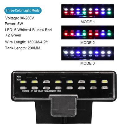 LED Fish Tank Light Mini Ultra-thin Clip-on Aquarium Lighting  High Brightness Clip-on Light for