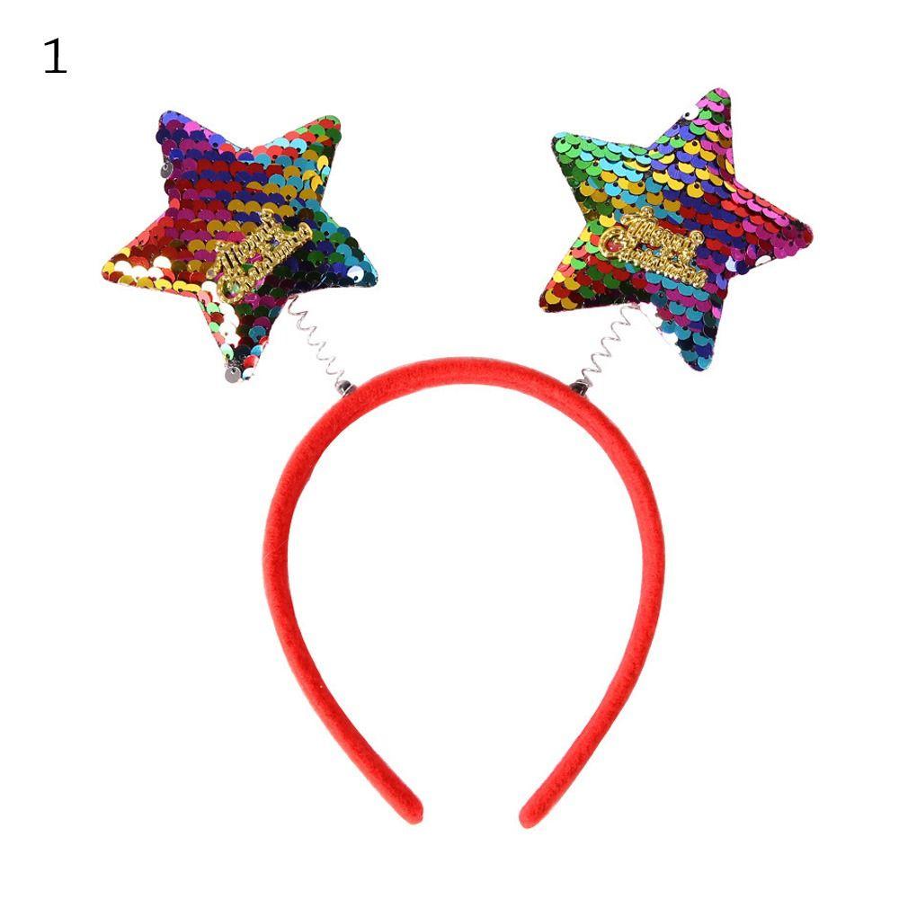 

Santa Claus Xmas Hairband Antlers Reindeer Headwear Universal Hair Accessories Masquerade 1