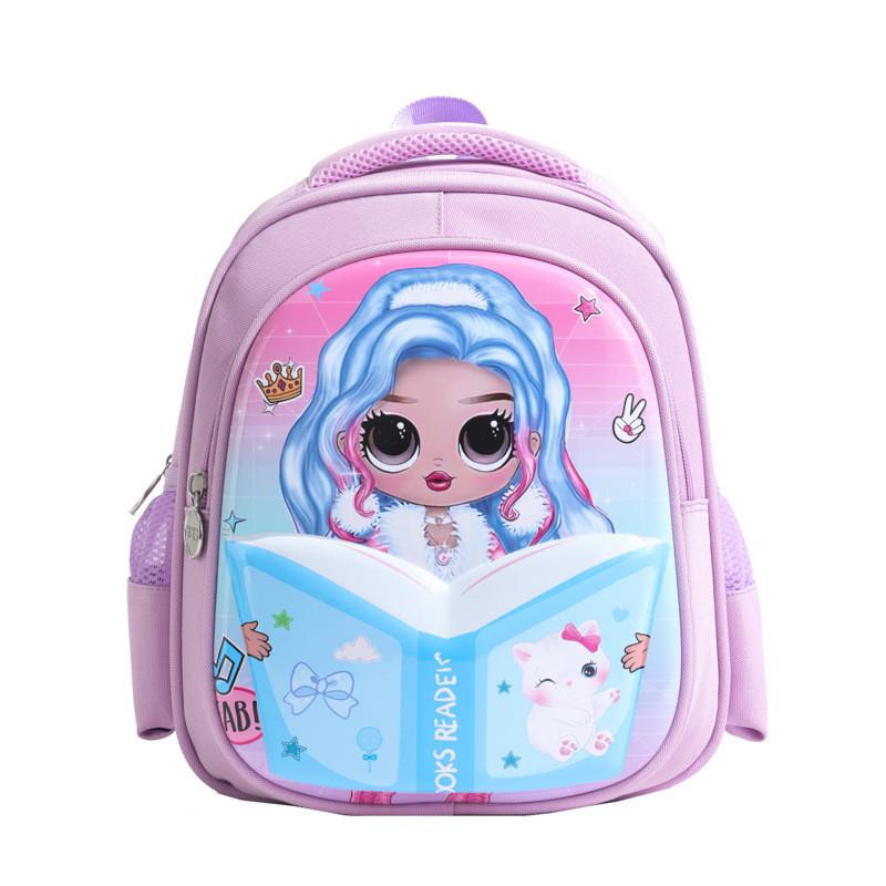 

Adorable Cartoon Backpack For Kids Oxford Cloth Lightweight School Bag Style A