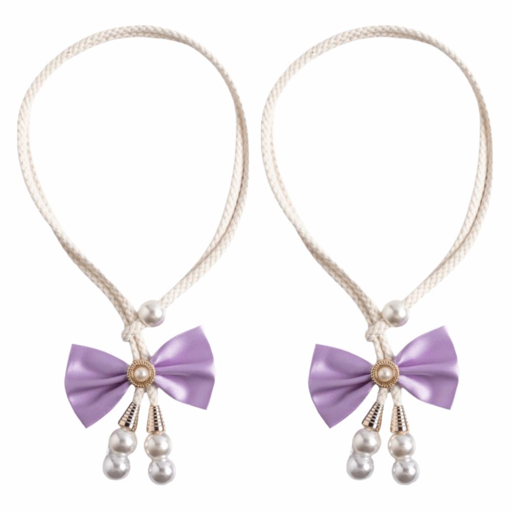 2Pcs Minimalist Curtain Ties Adjustable Curtain Holdbacks Bows Curtain Tiebacks  Sheer Curtains
