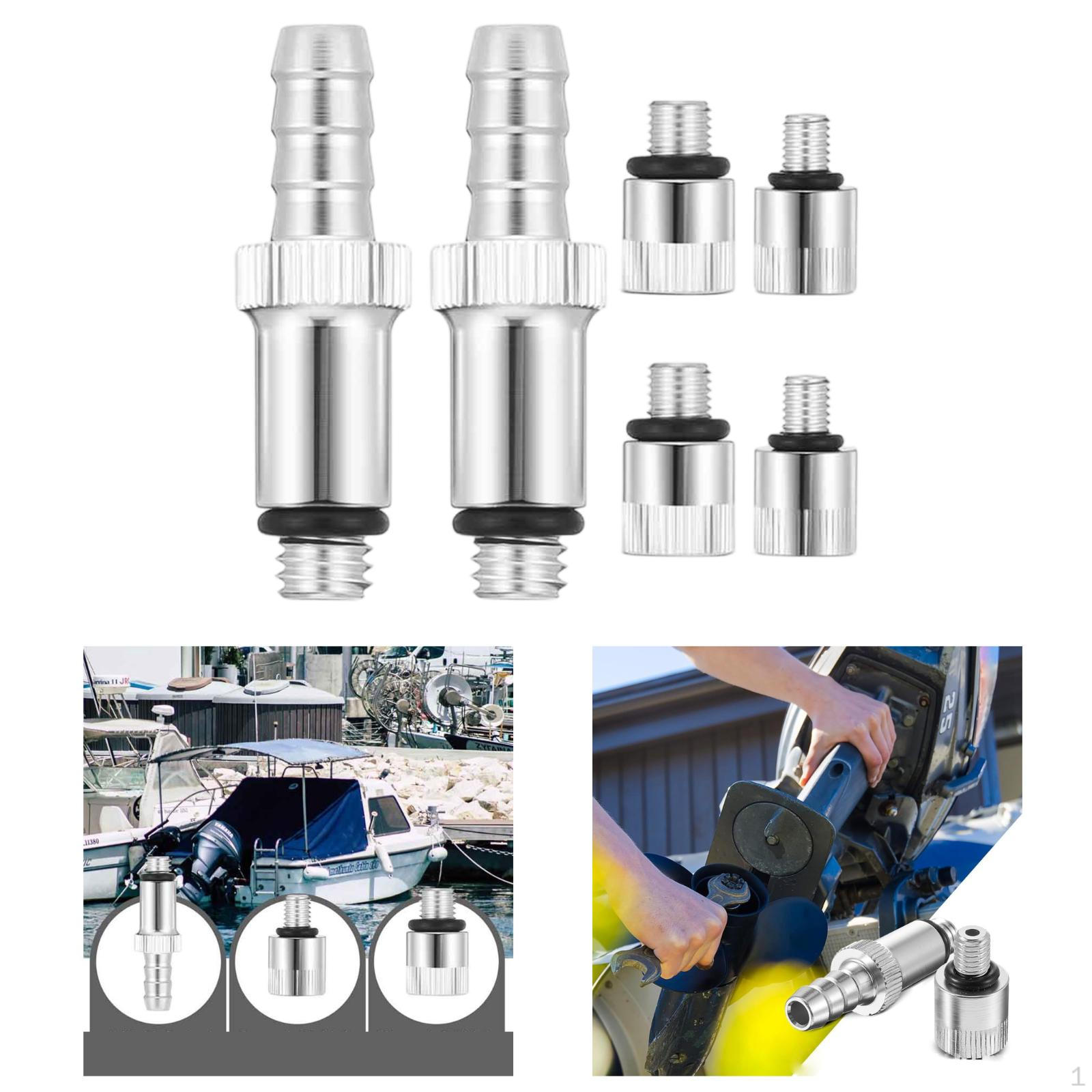 6 Pieces Lower Unit Gear Oil Pump Adapters Premium with 8mm 10mm