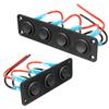 12V Universal Toggle Switch Panel USB Car Boat Marine RV Truck LED for Marine Rocker Switches Electrical On/off Control