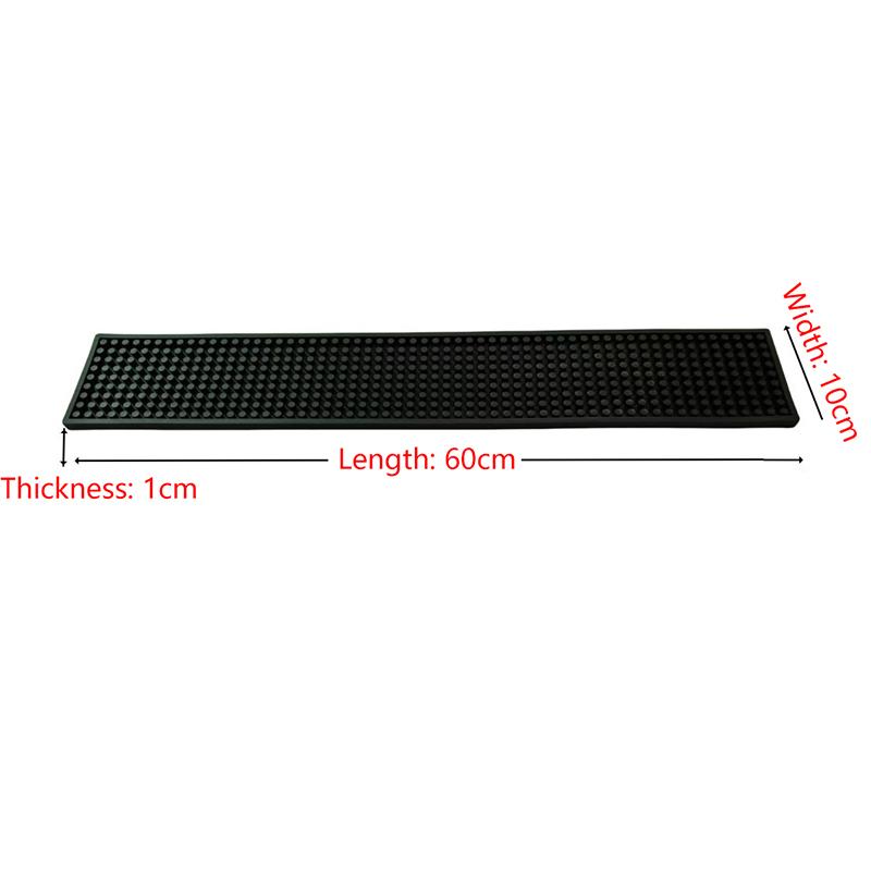 Bar Mat Rubber Coffee Bar Mats Anti-Slip Pvc Cup Mat Waterproof Heat Resistant Drain Mat For Bar Cafe Barista Cocktail Bartender