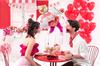 Balony Serca Kolor Pastel Czerwony 100 Szt Partydeco