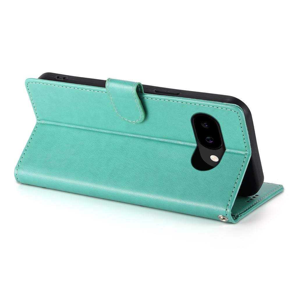 For Google Pixel 10a Wallet Case Butterfly Floral Imprint PU Leather Phone Cover with Wrist Strap