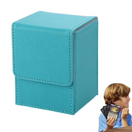 Magnetic Closure Deck Card Storage Box, Ultraman Card Storage Box, Card Deck Game Box for Collectible Playing Cards Compatible with PTCG Commander Dec