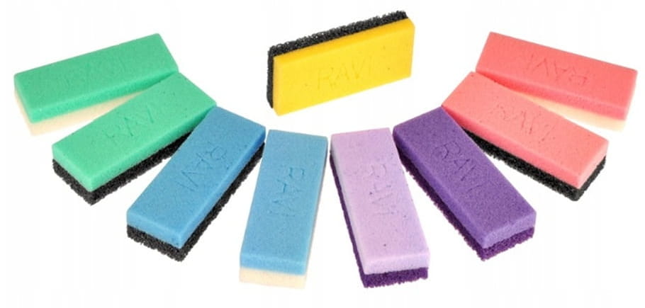 Cosmetic pumice stone 13x5 cm square colored