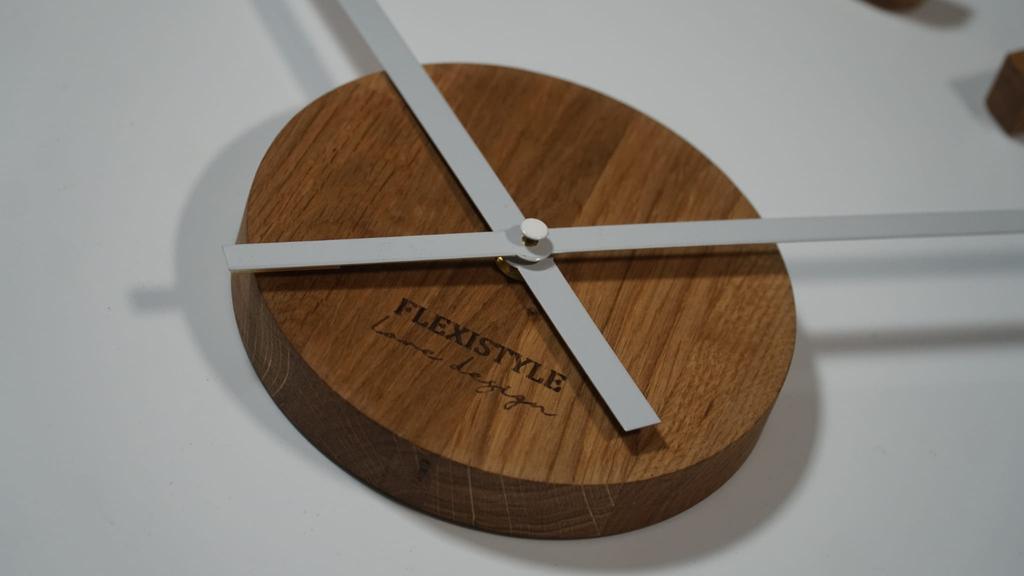 Wooden Oak Wall Clock EKO 75cm