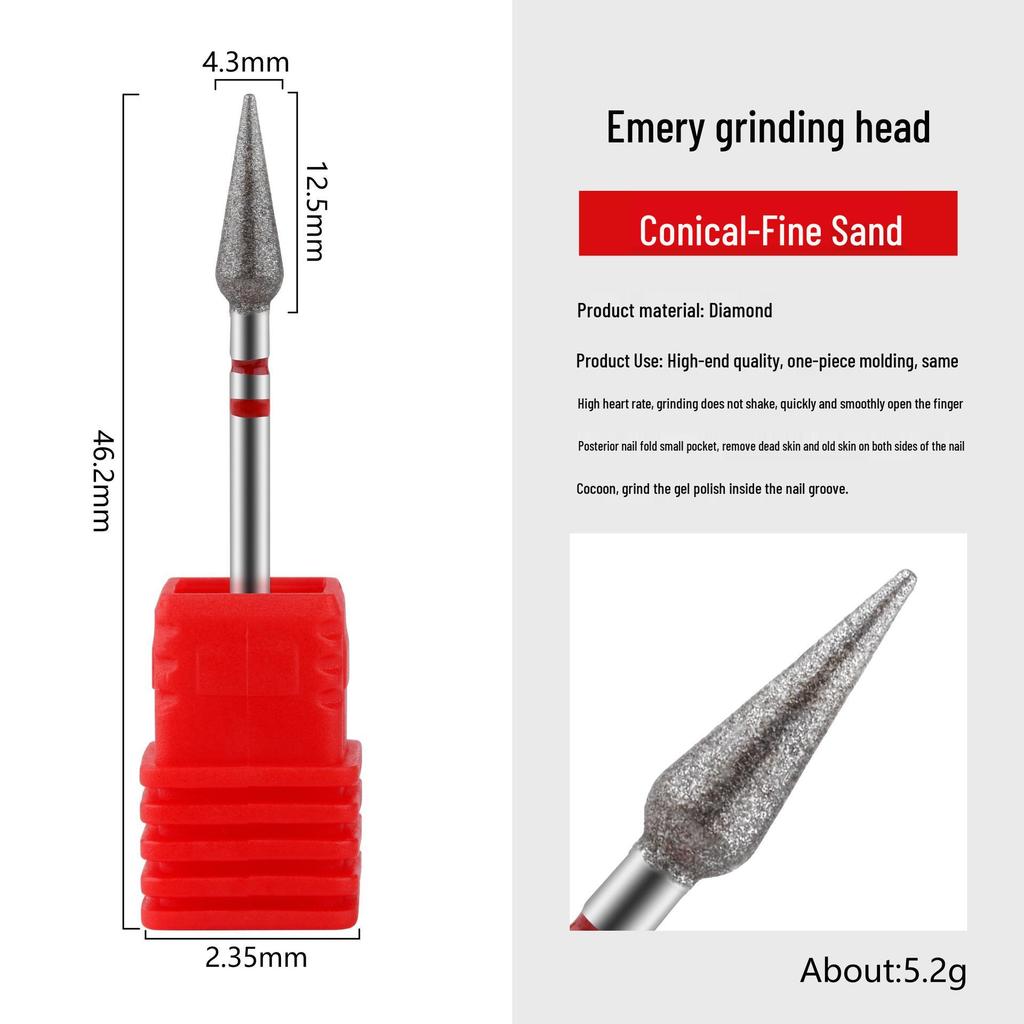 Russischer Diamantschleifer Maniküre-Werkzeug zur Nageloberflächen-Vorbehandlung