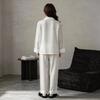 1011 new spring thin ice silk herringbone pattern pajamas women's summer high-end long-sleeved trousers cardigan women's home