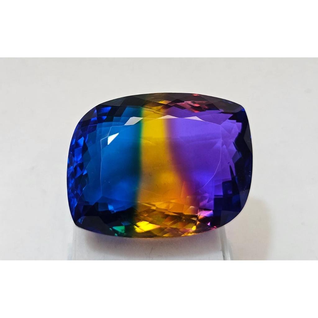 90+ Ct Natural Bi-Color Ametrine Fancy Cut Fabulous Certified Loose Gemstone