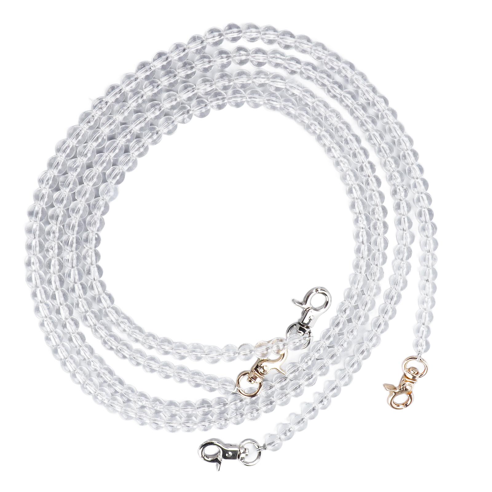 

Beads String Decoration 8mm Acrylic Transparent Bright Straight Hole Curtain Wedding Accessories