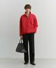 Deonseuteupomaen Relaxed Half Zip-Up Sweatshirt_Unisex_Udts6A102_Red