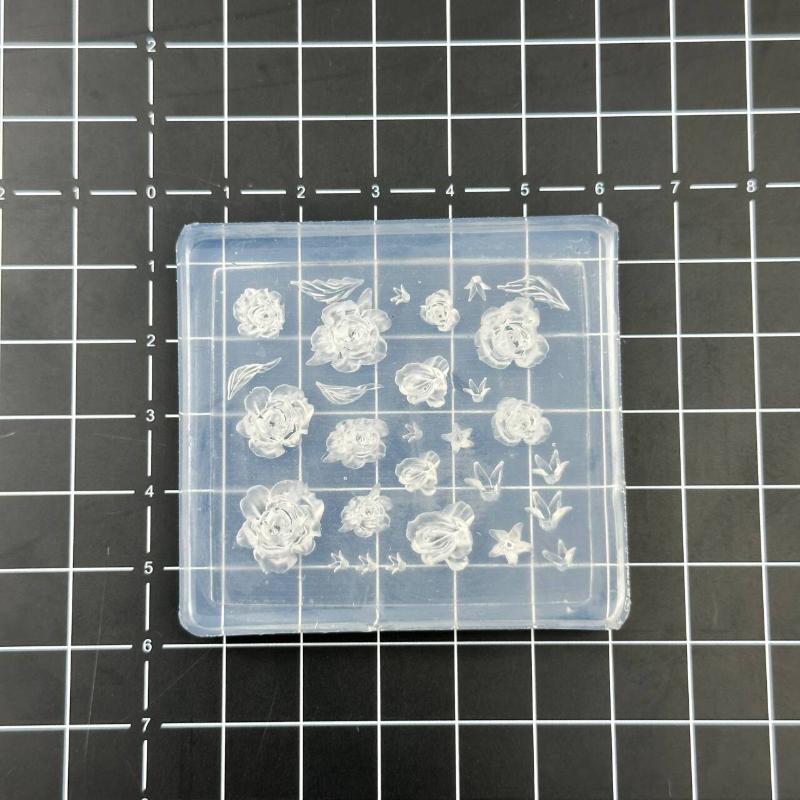Creative Fun Bowknot Flower Nail Art Silicone Mould Handmade Nail Art Mold Decoration Cartoon Art Mold Diy Accessories Tool