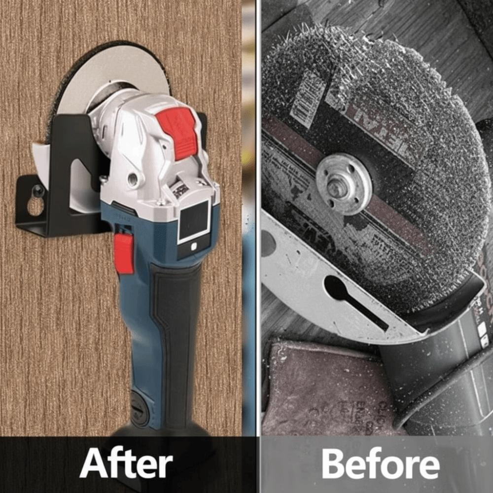 Metal Angle Grinder Holder Compact Tool Organization Heavy-Duty Wall Mount Bracket Workshop