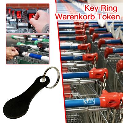Metal Aluminum Alloy Key Ring Shopping Trolley Tokens Metal Keychain