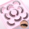 5 Pairs Of False Eyelashes, Roll D Song, Thick Curled Eyelashes