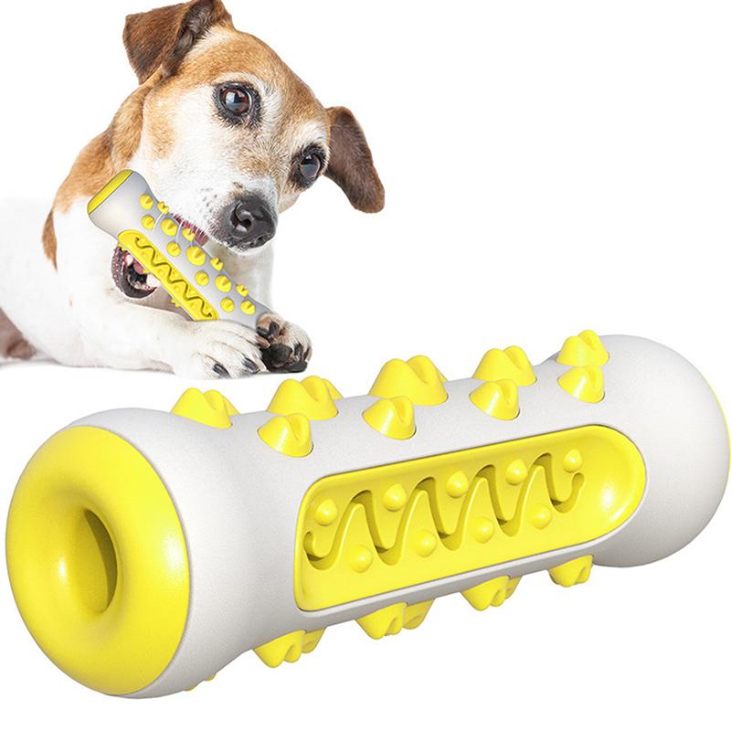 1*Rubber Dog Molar Toothbrush Toys Chew Cleaning Teeth Safe Puppy Dental Care Soft Pet Cleaning Toy Supplies Pet Accessories 1PC