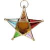 Vintage Star Candlestick Glass Lantern Hanging Ornaments Moroccan Style Lamp European Wedding Decor Glass