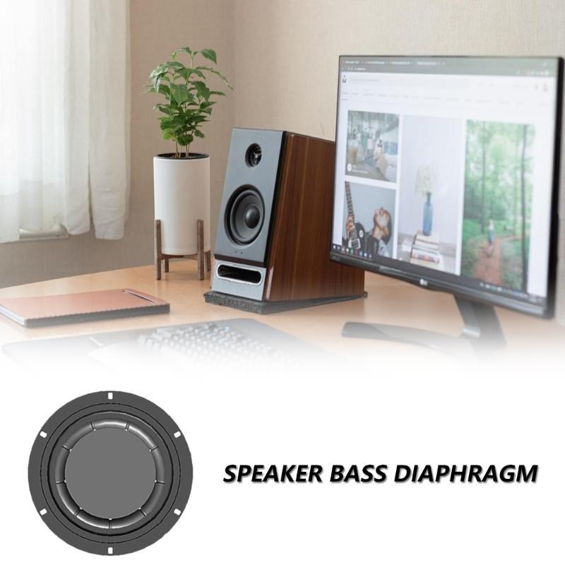 Rubber Iron Bass Diaphragm Loudspeaker Accessoy Bass Diaphragm for Audiophiles Low Frequency Loudspeakers 1PC 6.5in/8in