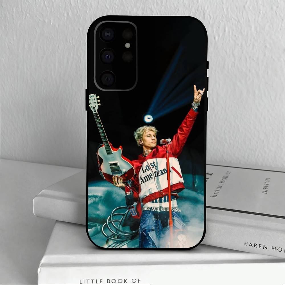 M-MGK L-Lost A-Americana Cool Phone Case For Samsung S25,24,23,22,30,21,10,9,Ultra,Plus,Lite,FE,4,5 G Soft Black Case
