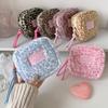 Portable Leopard Print Makeup Pouch Multipurpose Large Capacity Sanitary Pads Bag Cosmetic Bag