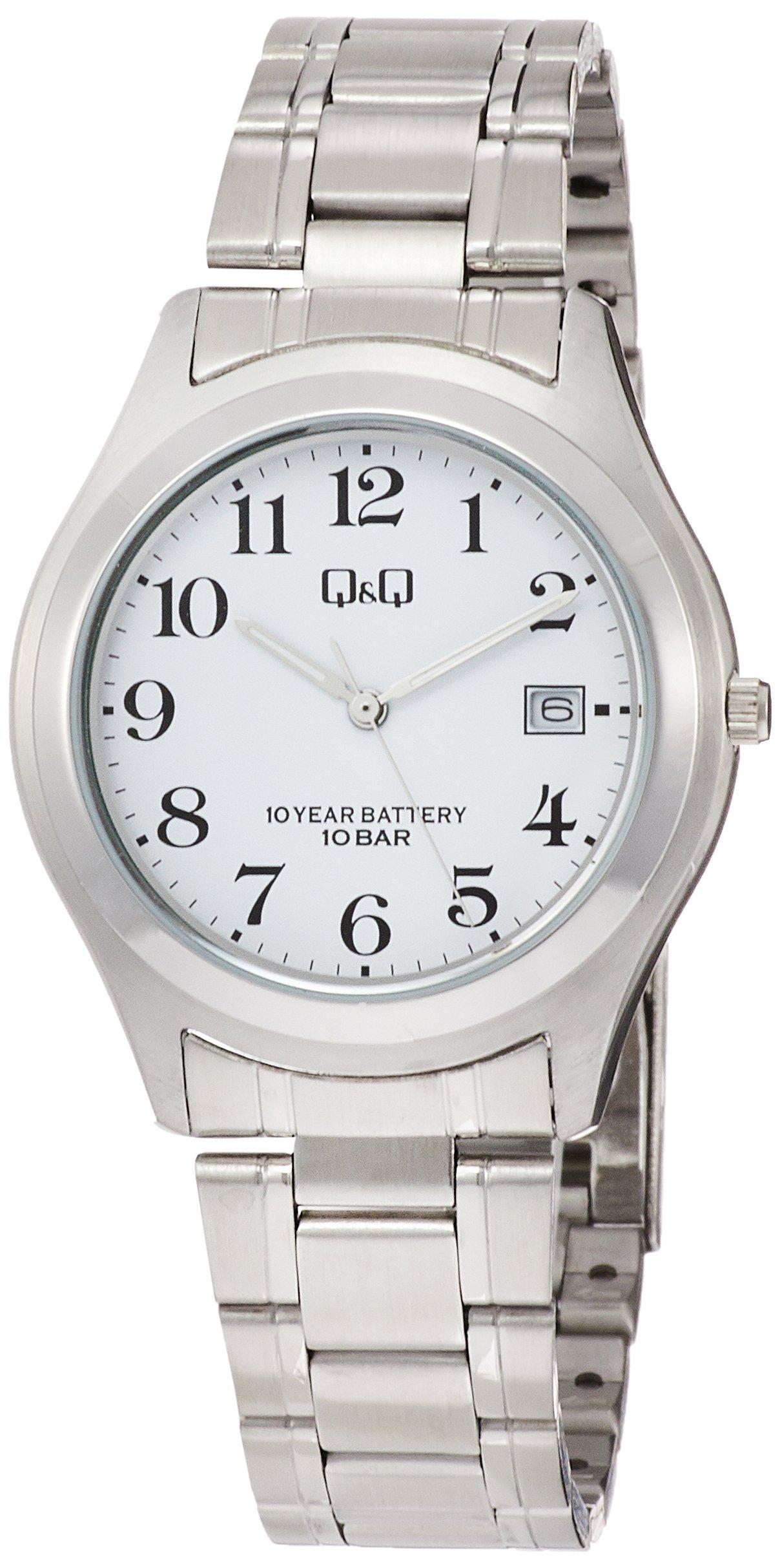 

Citizen CENTINI Silver 10 ATM Water Resistant Q&Q W476-204 Men s Watch,