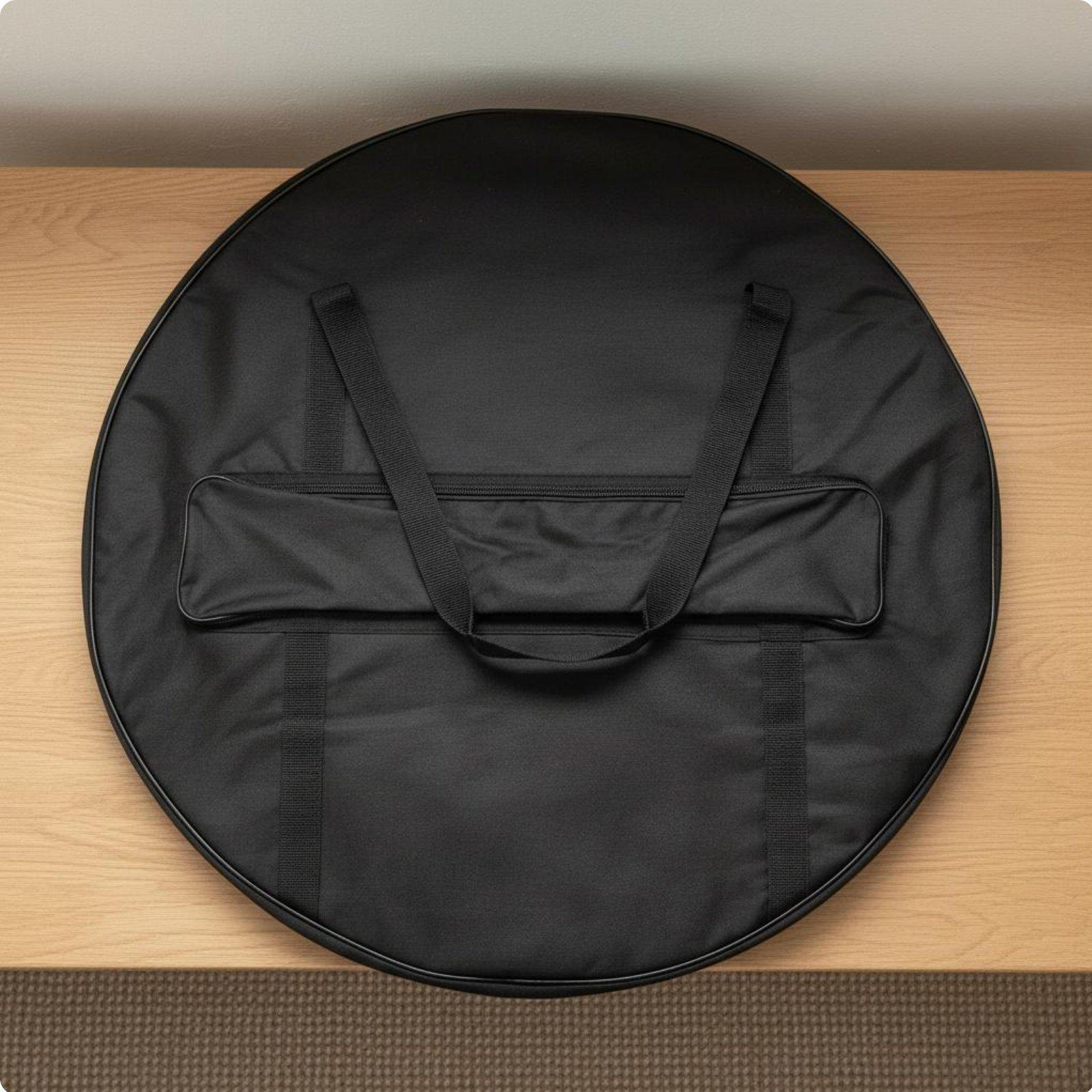 Padded Gong Bag Shockproof Hand Drum Cymbal Carrying Case for Sound Healers, Percussionists,