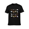 Lazy Bull Terrier  White TShirt Outdoor Work Short Sleeve Top
