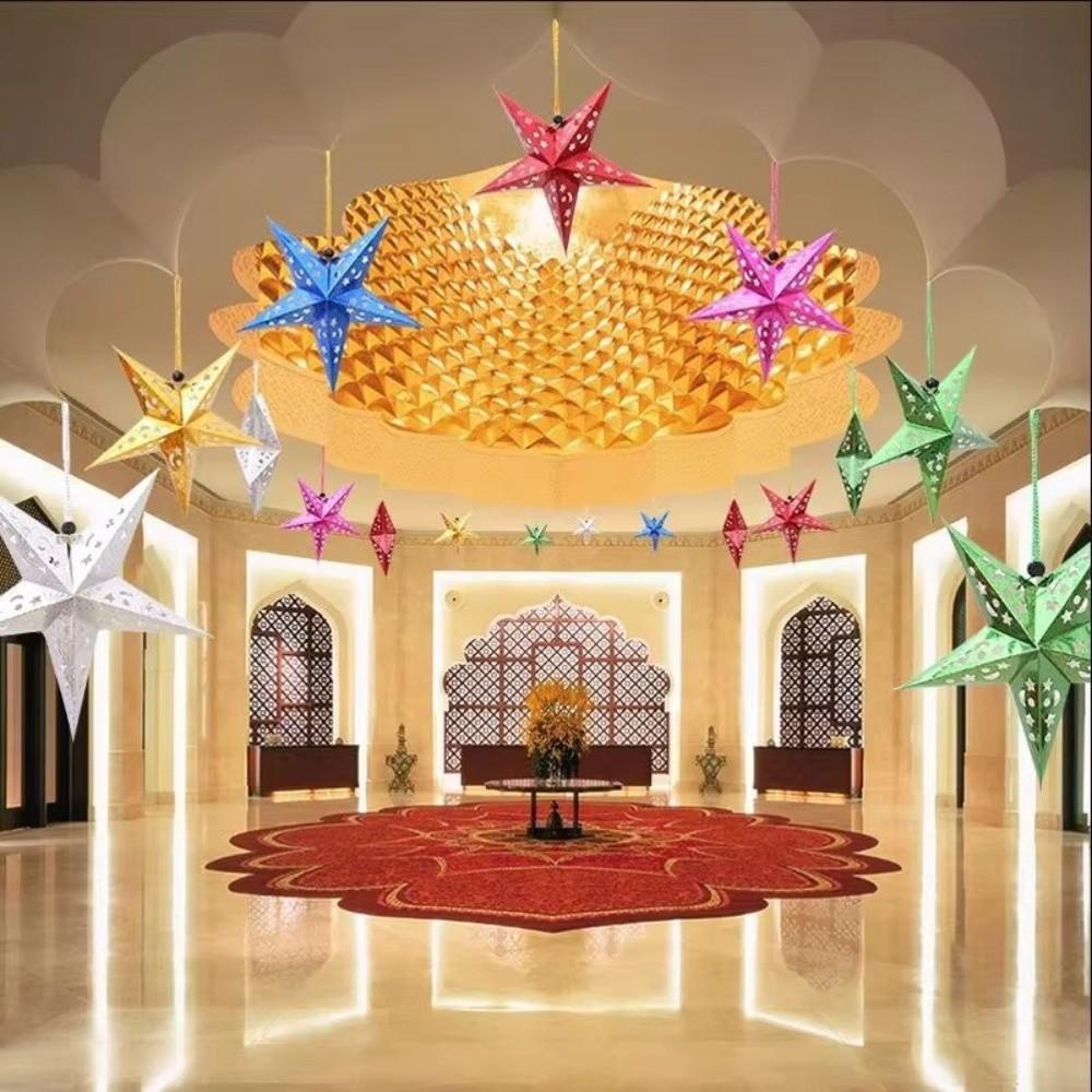 45cm Christmas Pendant Decoration Hanging Star Paper Lantern  Home Decor
