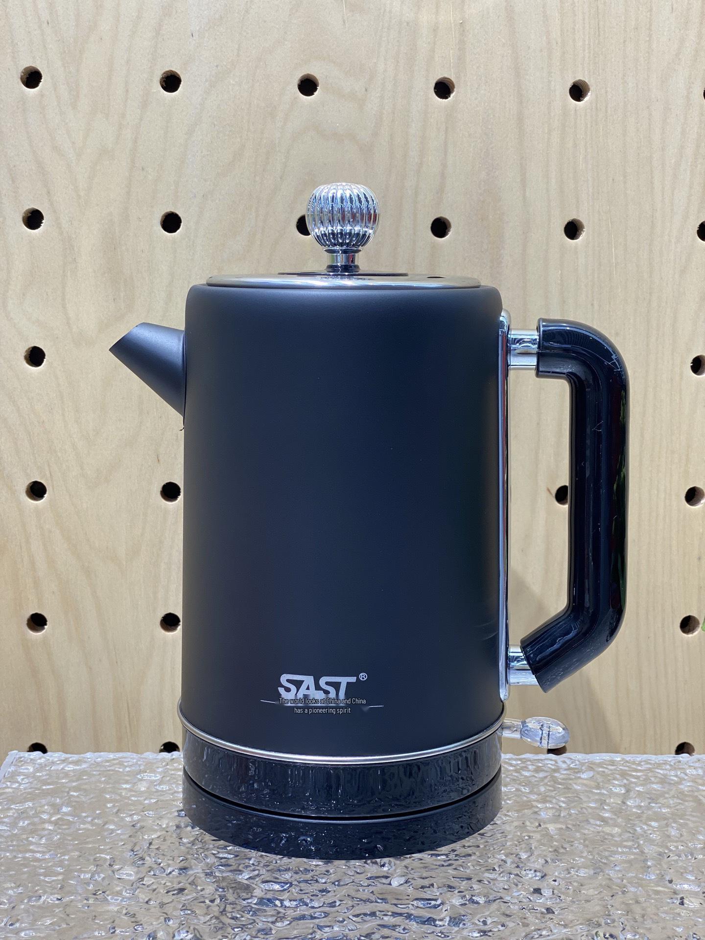 

1.2L Guesthouse Electric Kettle Tray Set, 304 Stainless Steel, Ideal for Hotel or B&B.