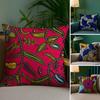 African Style Pattern Pillow Case Plush Fabric Soft Pillowcase Double Sided Print Sofa Cushion Cover Throw