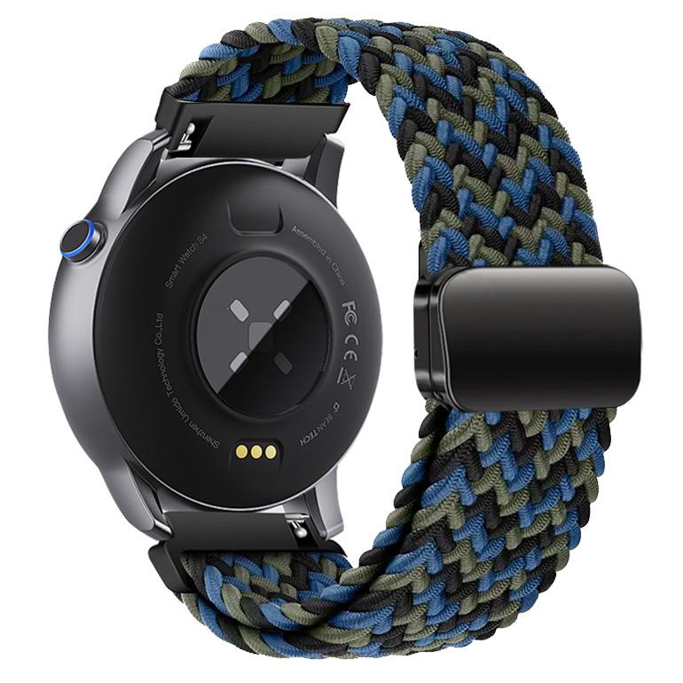 Universal Woven Nylon Magnetic Buckle Watch Band for Huawei/Samsung - 18mm, 20mm, 22mm