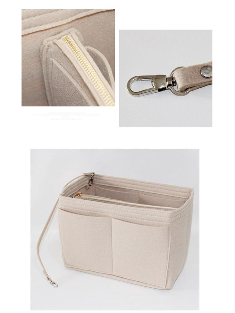 Women's Large Capacity Cross-Border Multifunctional Felt Toiletry and Makeup Bag