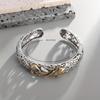 1Fashionable style bracelet with koi fish carving pattern, unisex open bracelet, exquisite jewelry for good luck and wealth, party gift