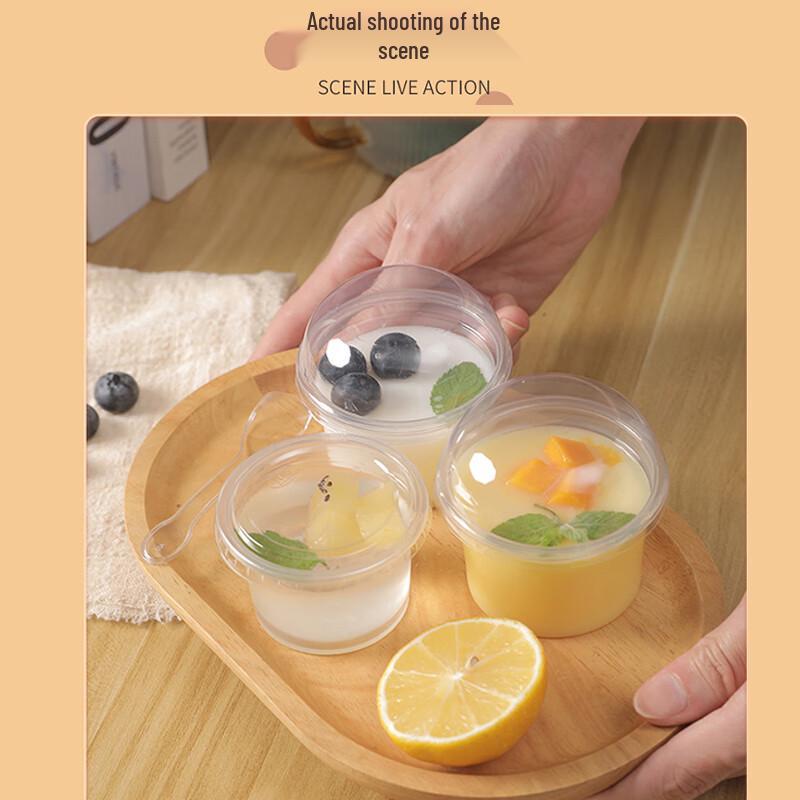 Homeglen Disposable Dessert Cups with Lids