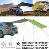 Markise UV Bærbar Campingtelt Bil Tak Regnkalesje Bil Shelter Skygge Camping Side Biltakstelt Vanntett