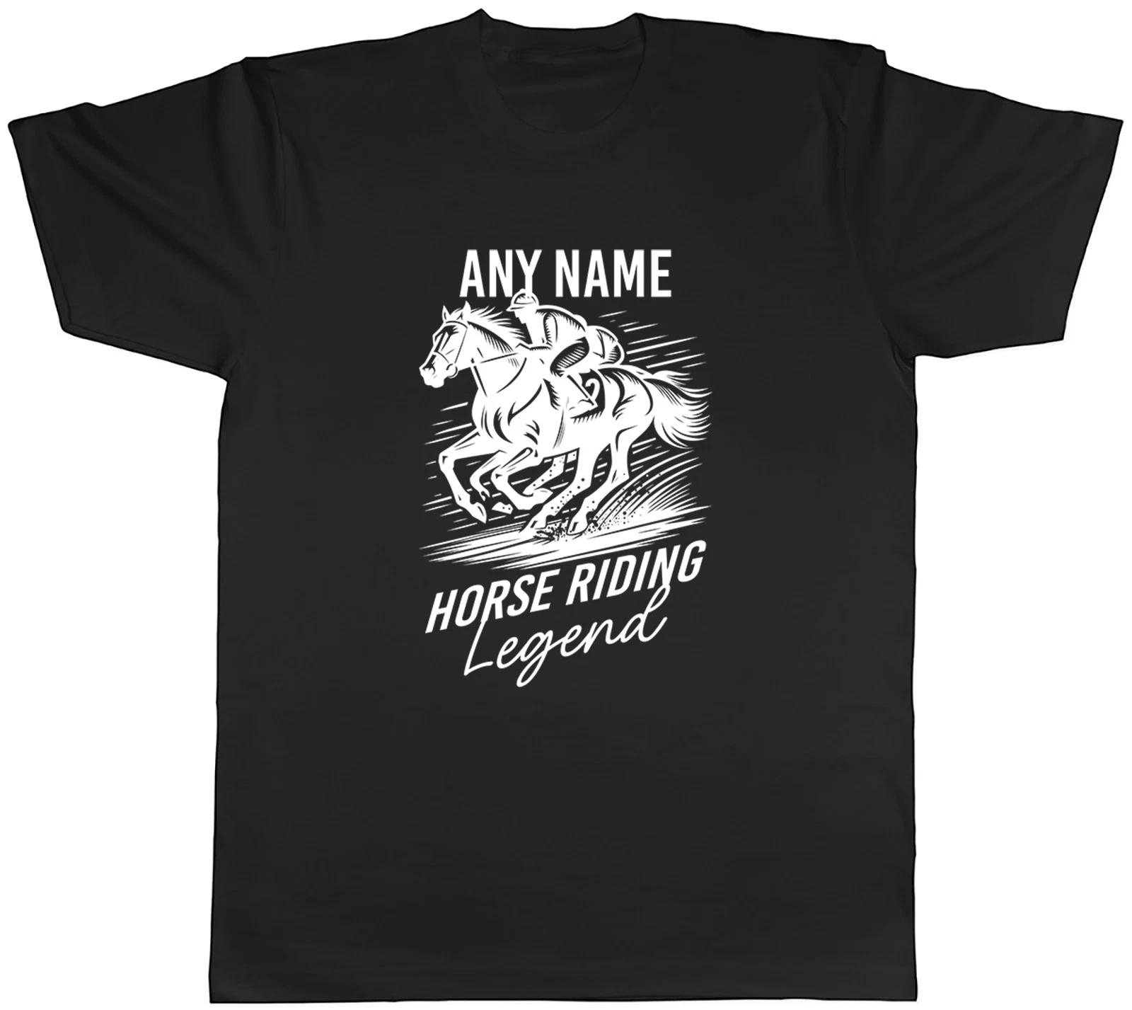 Personalised Horse Riding Legend Horse Racing Mens T-Shirt Tee Gift Top M