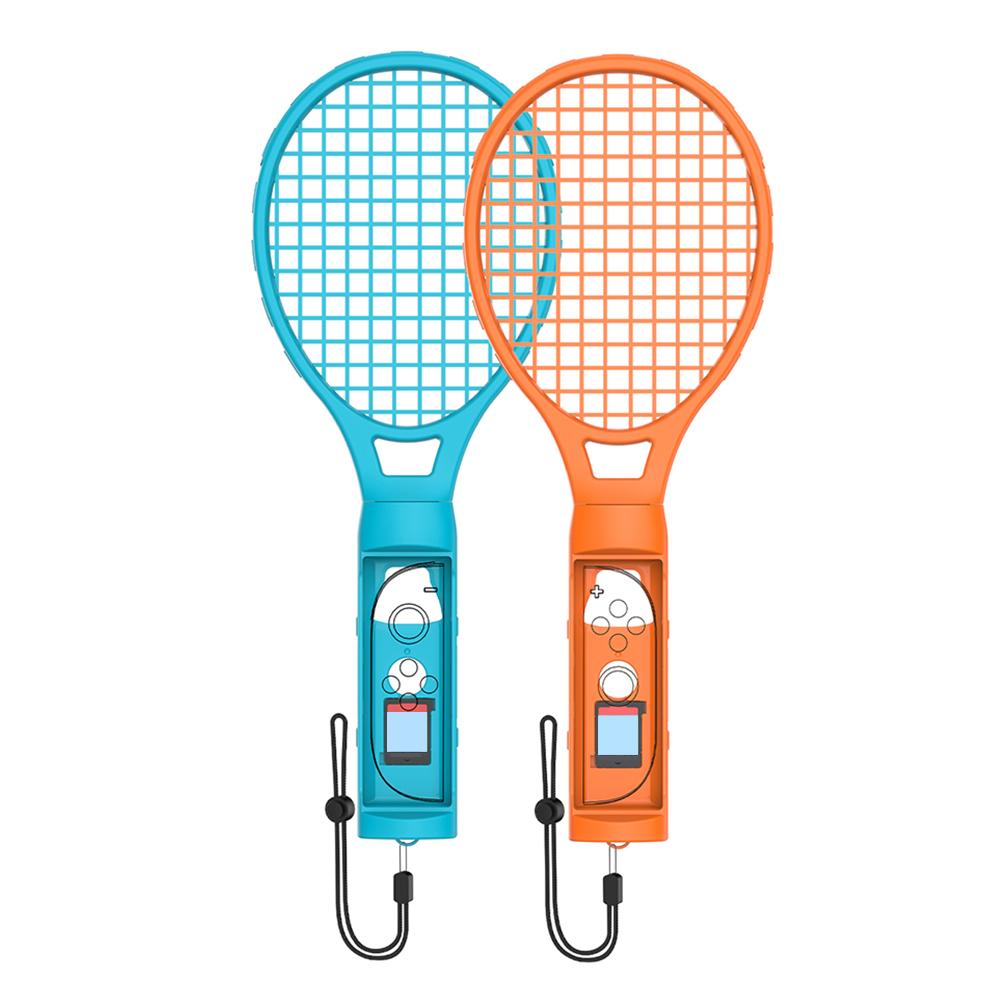 2 PCS Tennis Racket for Nintendo for Switch 2 Joy-Con Controller Tennis Accessories with Wrist Strap Game Card Storage Function