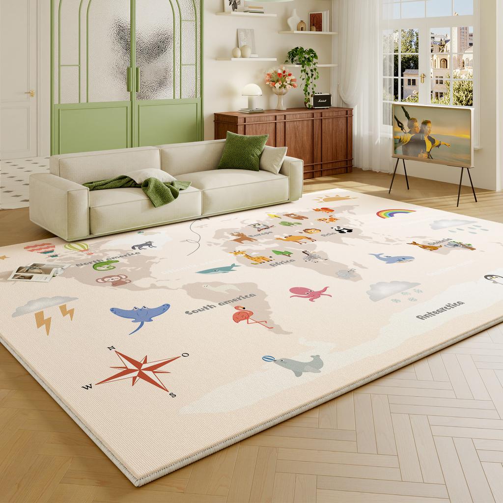 Large Area Carpets for Living Room Fluffy Soft Bedroom Decor Washable Carpet Modern Style Children's Floor Mat Thicken Plush Rug