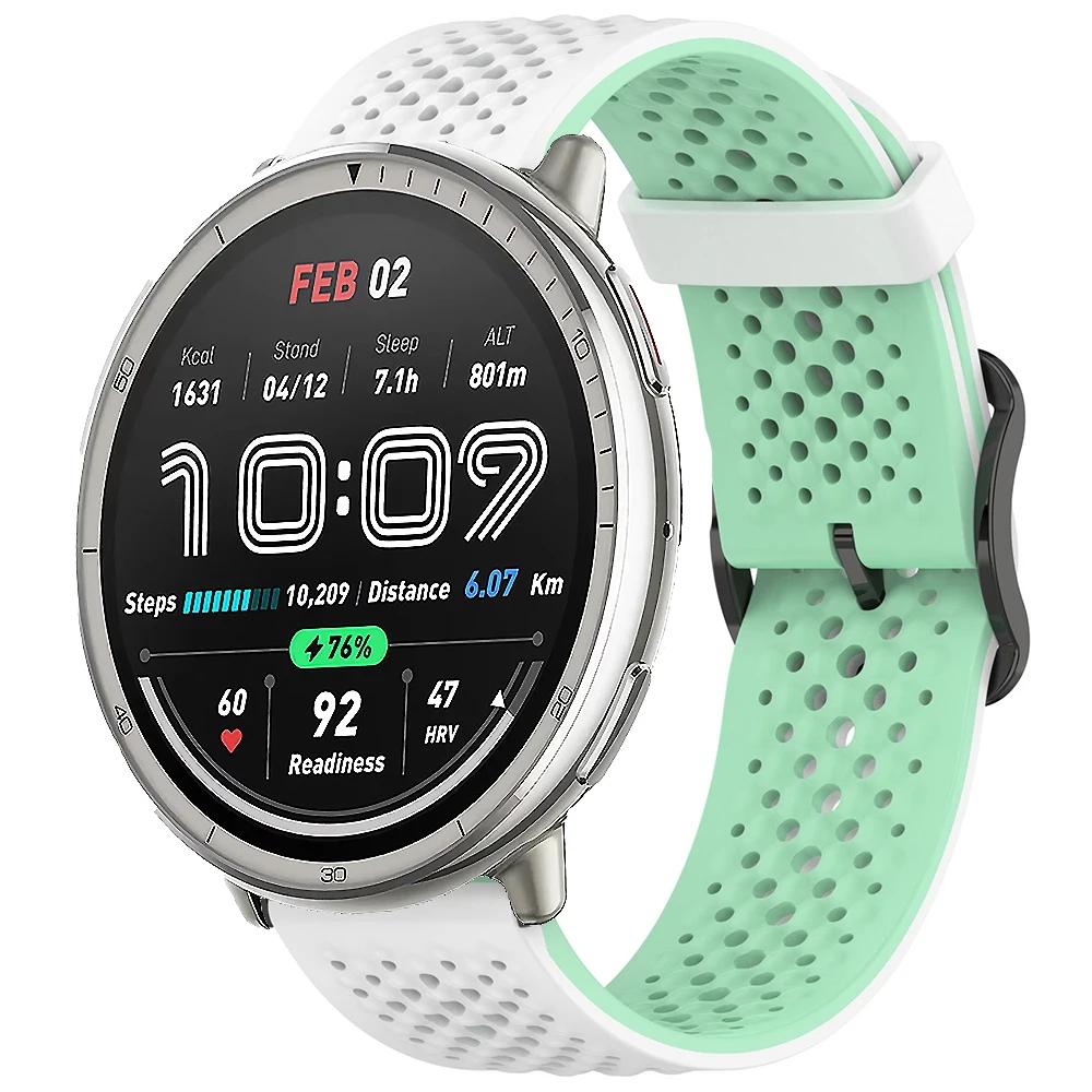 20m Silikonarmband für Amazfit Active 2 Armband Sport Austauschbares Armband für Amazfit GTS 4 mini 3 2 2e/Bip 3/3 Pro/Bip U Pro Band