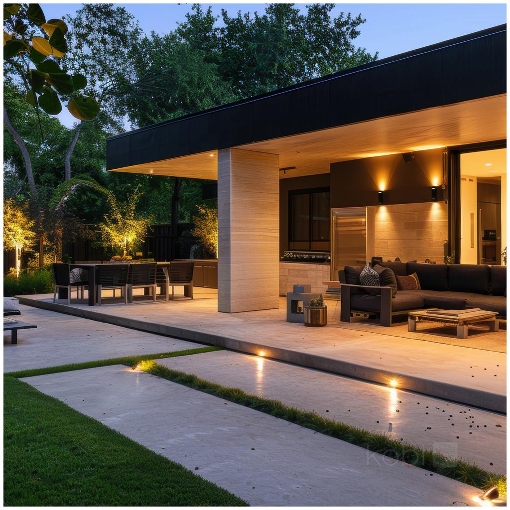 Garden Wall Lamp 2xGU10 IP54 Black